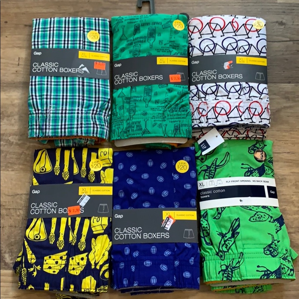 6 Gap Men’s XL Boxers